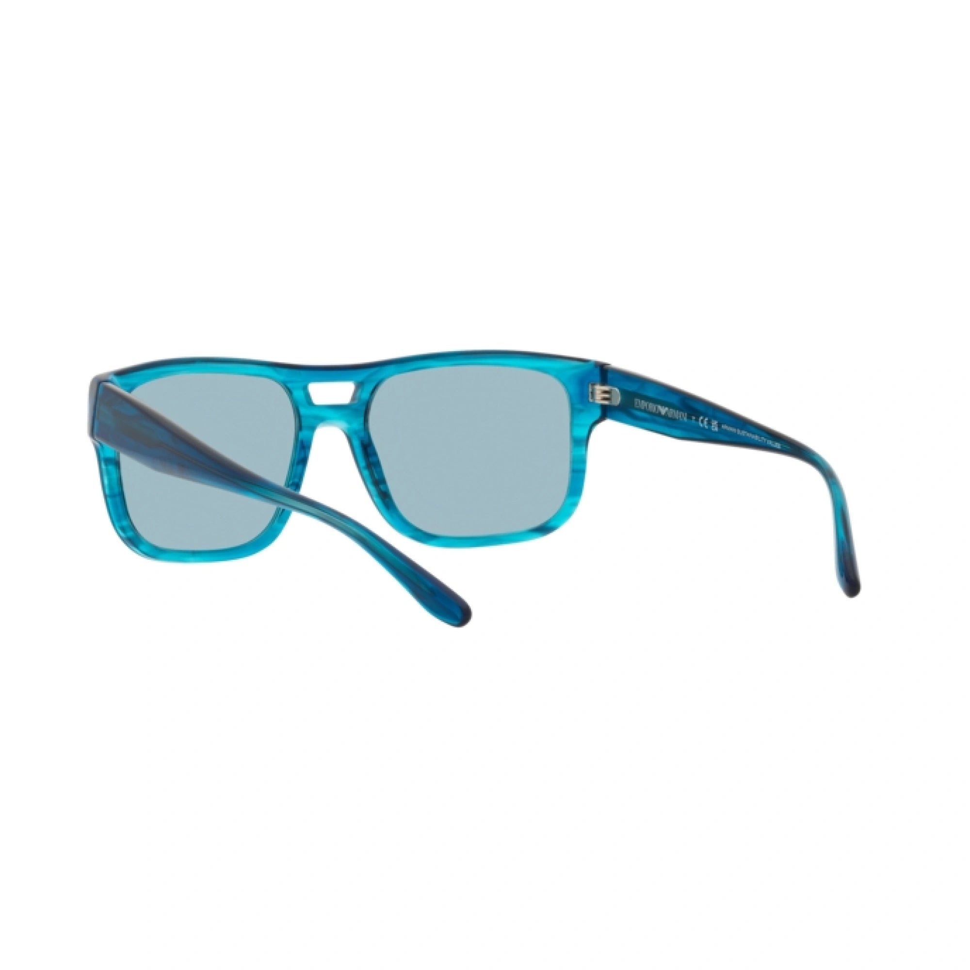 EMPORIO ARMANI EA 4197 - 531180 BLU A STRISCE | OCCHIALE DA SOLE UOMO | CALIBRO 57