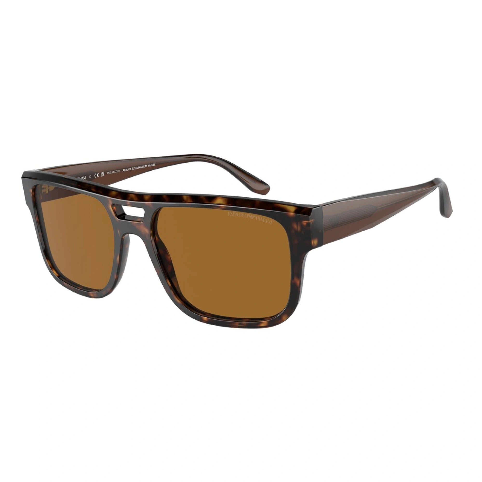 EMPORIO ARMANI EA 4197 - 587983 AVANA | OCCHIALE DA SOLE UOMO | CALIBRO 57