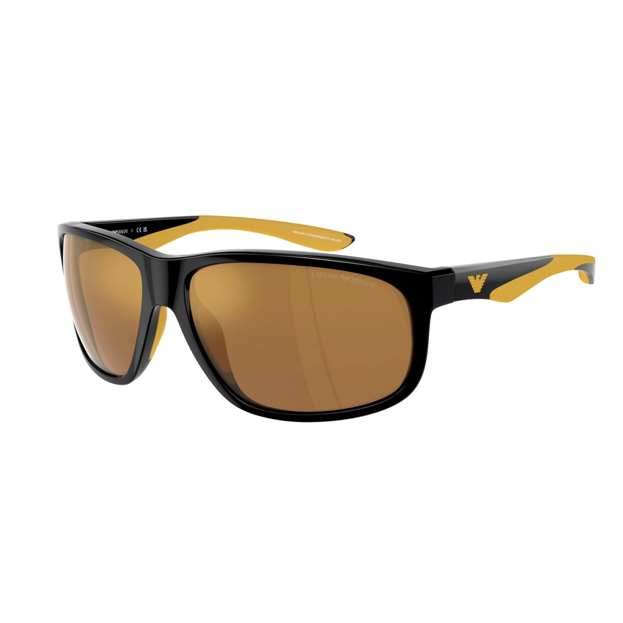 EMPORIO ARMANI EA 4199U - 50176H NERO LUCIDO | OCCHIALE DA SOLE UOMO | CALIBRO 65