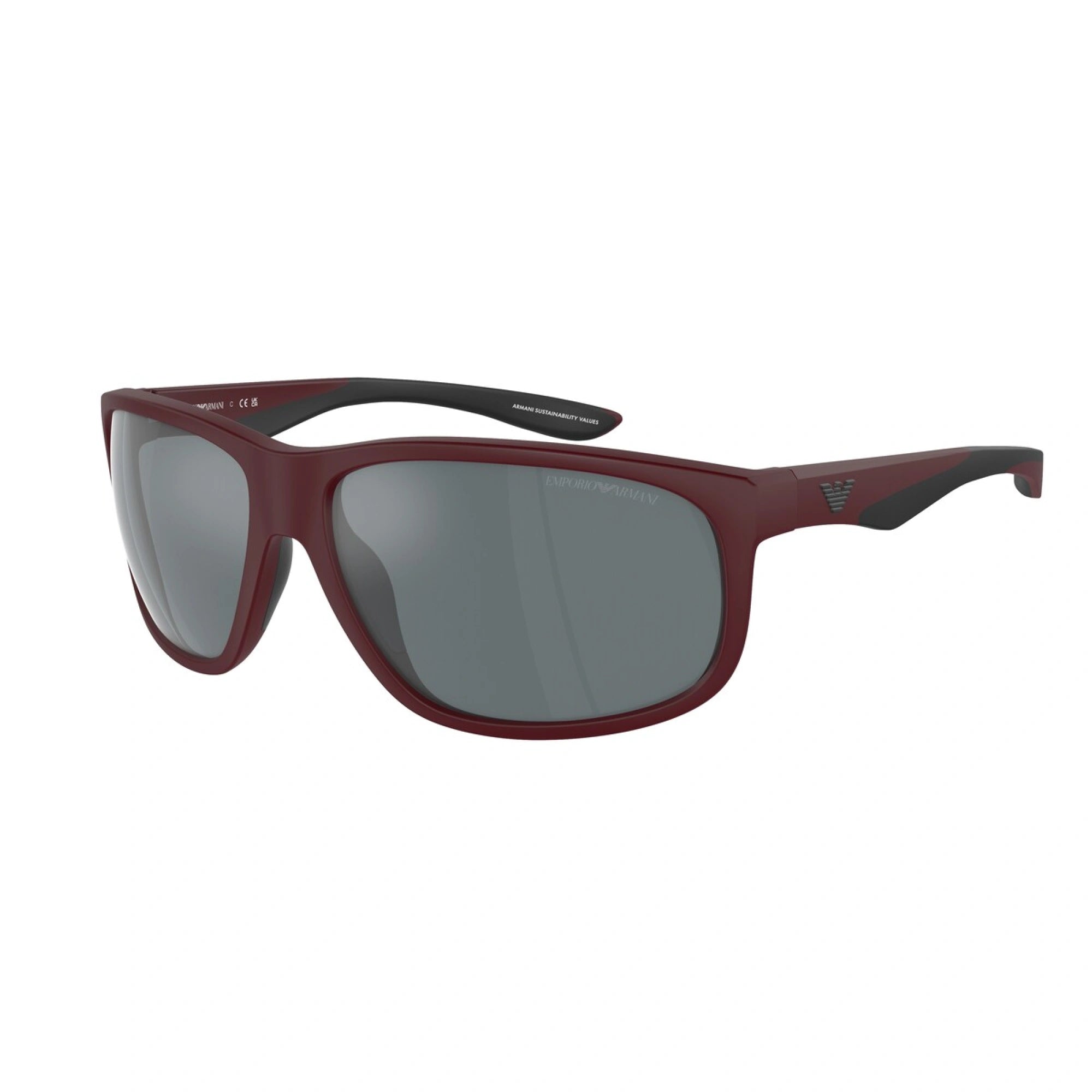 EMPORIO ARMANI EA 4199U - 52616G BORDEAUX OPACO | OCCHIALE DA SOLE UOMO | CALIBRO 65