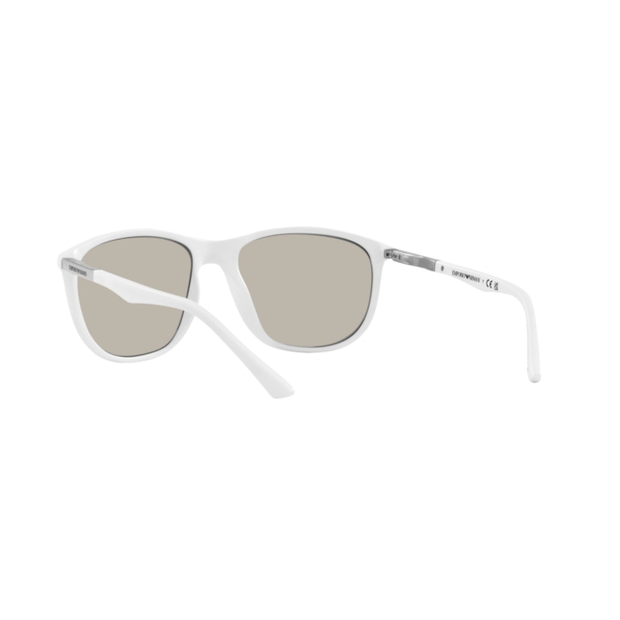 EMPORIO ARMANI EA 4201 - 5344/3 BIANCO OPACO | OCCHIALE DA SOLE UOMO | CALIBRO 58