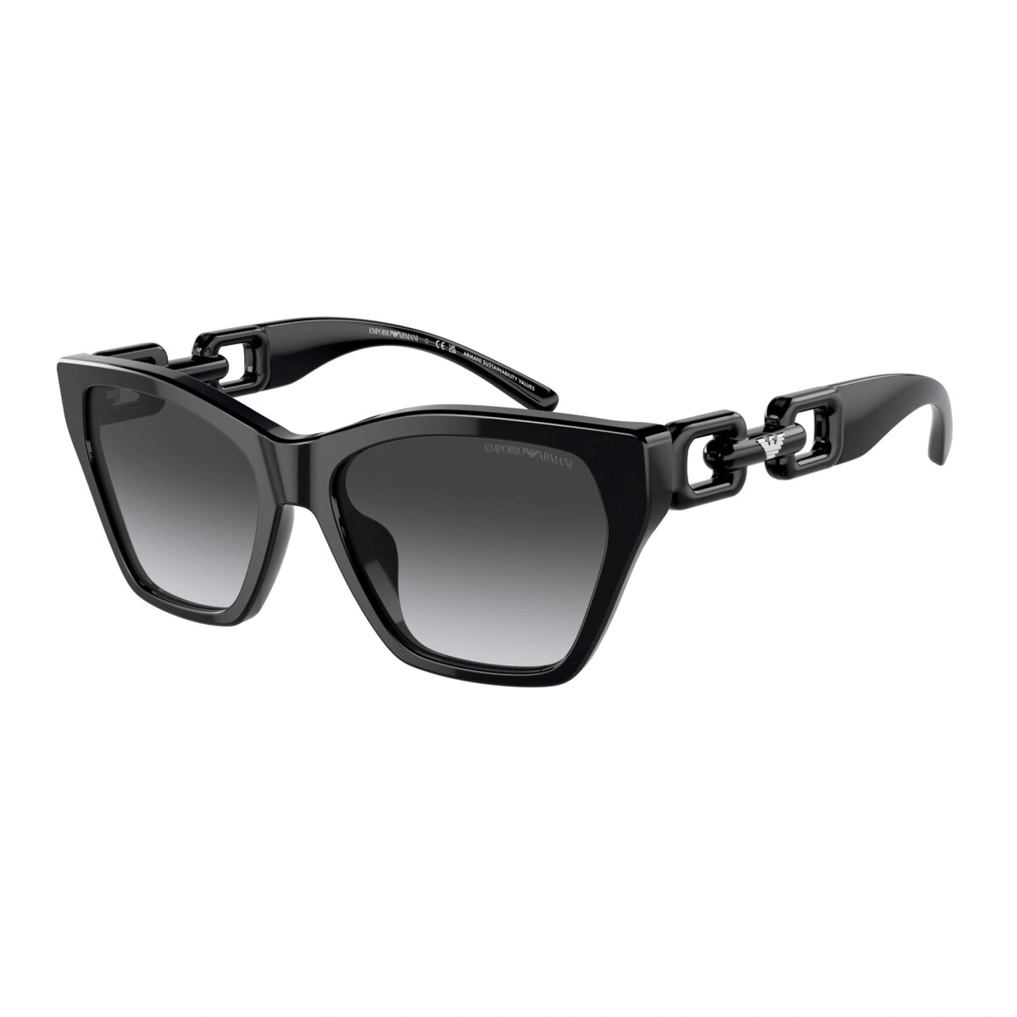 EMPORIO ARMANI EA 4203U - 50178G NERO LUCIDO | OCCHIALE DA SOLE DONNA | CALIBRO 55