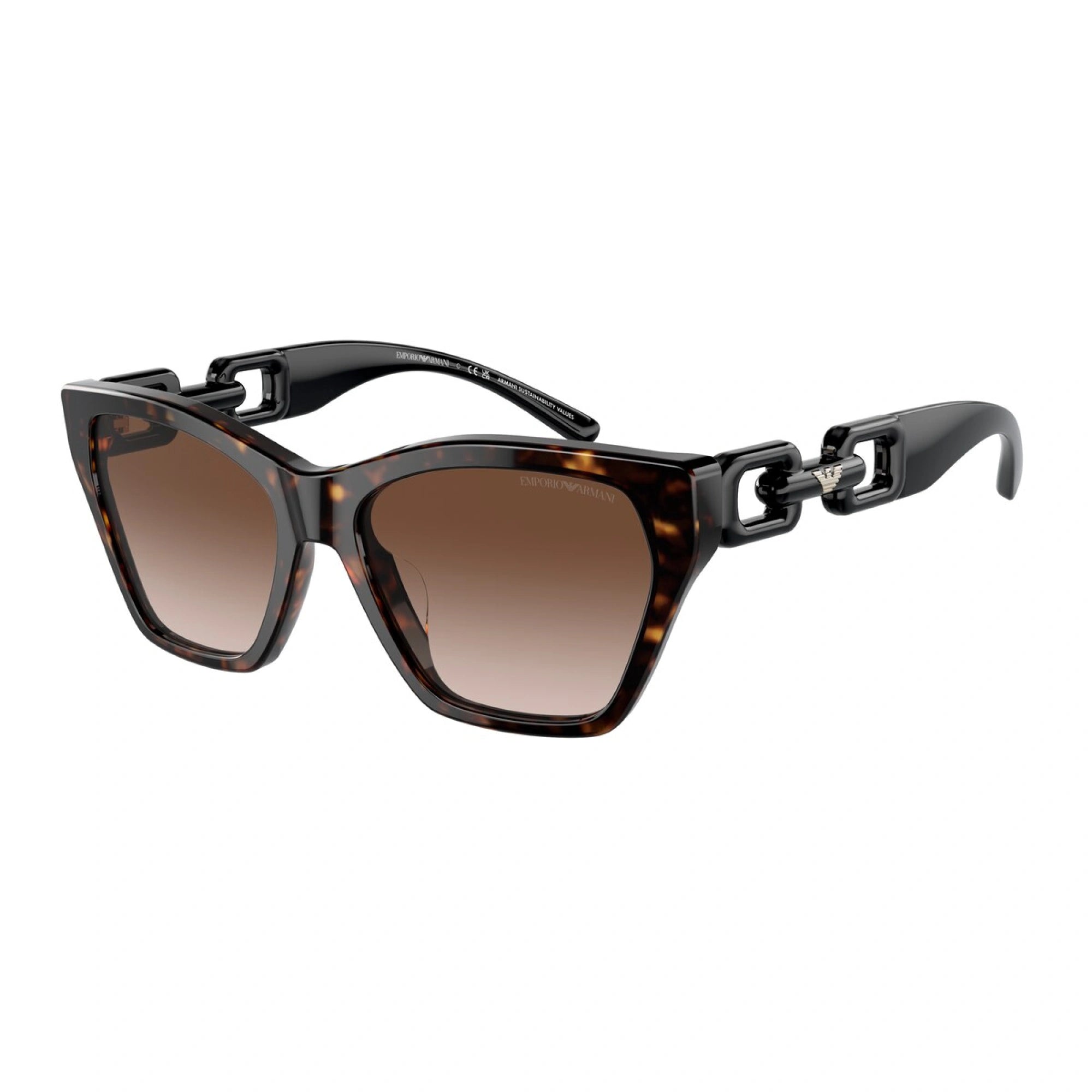 EMPORIO ARMANI EA 4203U - 502613 AVANA LUCIDA | OCCHIALE DA SOLE DONNA | CALIBRO 55