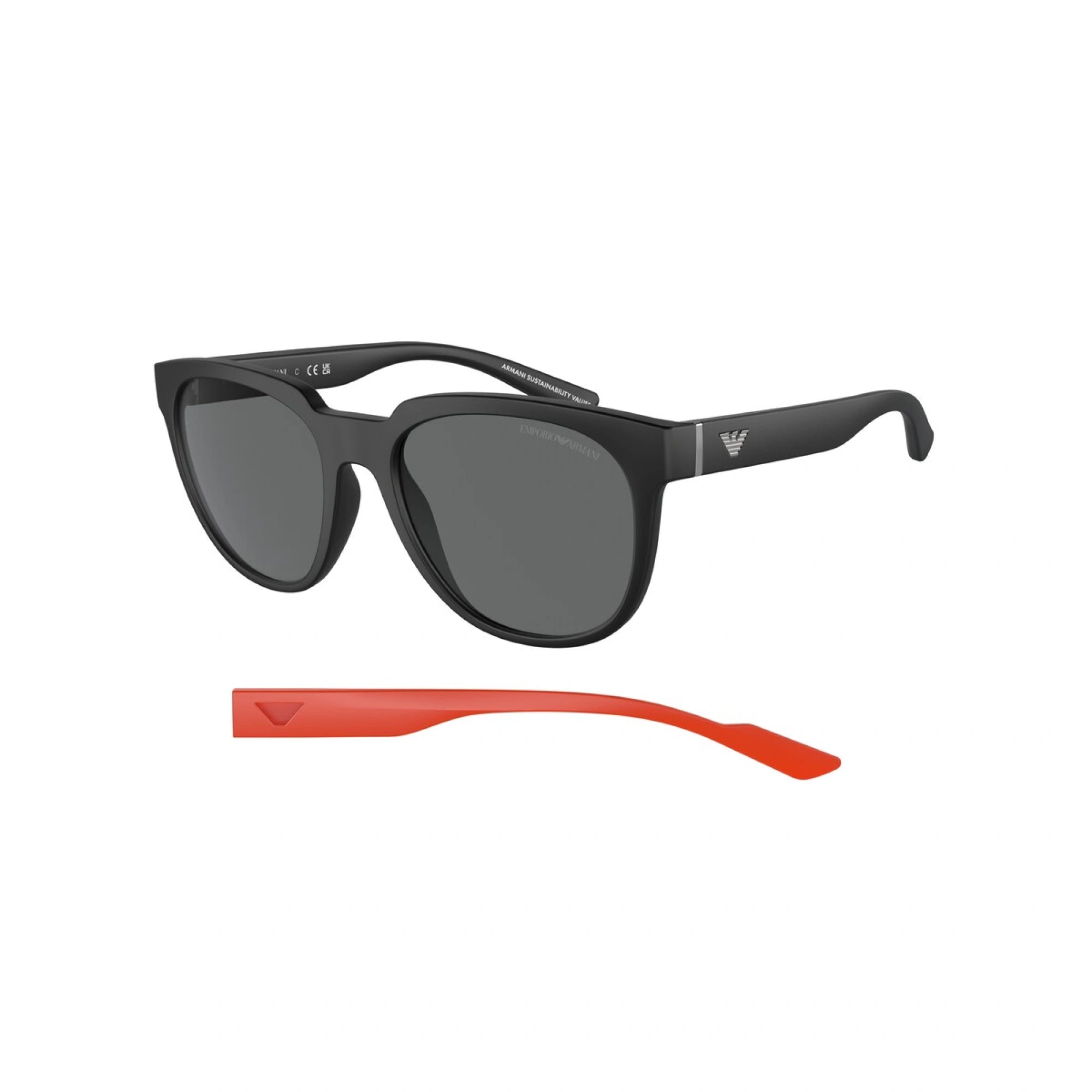 EMPORIO ARMANI EA 4205 - 500187 NERO OPACO | OCCHIALE DA SOLE UOMO | CALIBRO 55