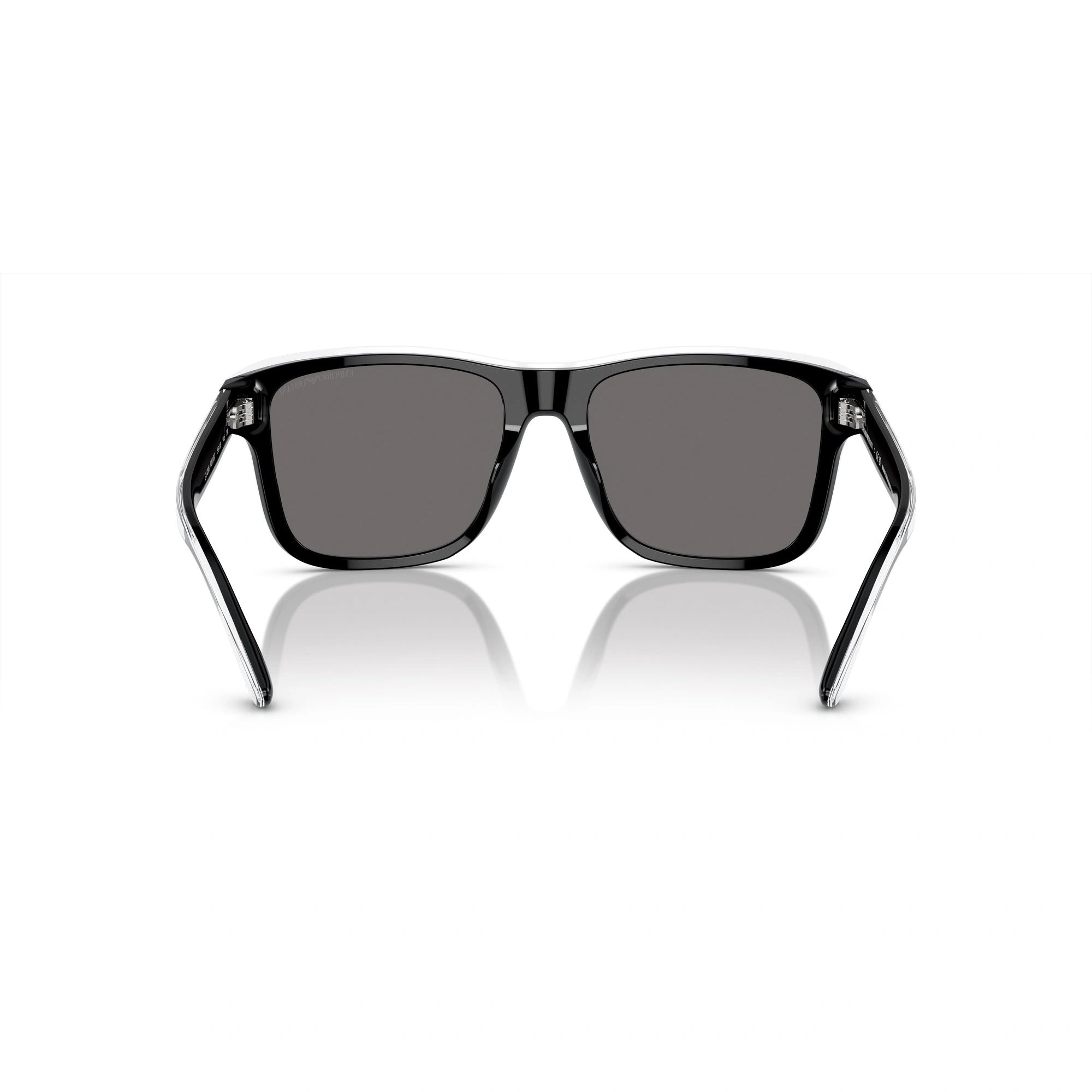 EMPORIO ARMANI EA 4208 - 605187 NERO LUCIDO/TOP CRISTALLO | OCCHIALE DA SOLE UOMO | CALIBRO 56