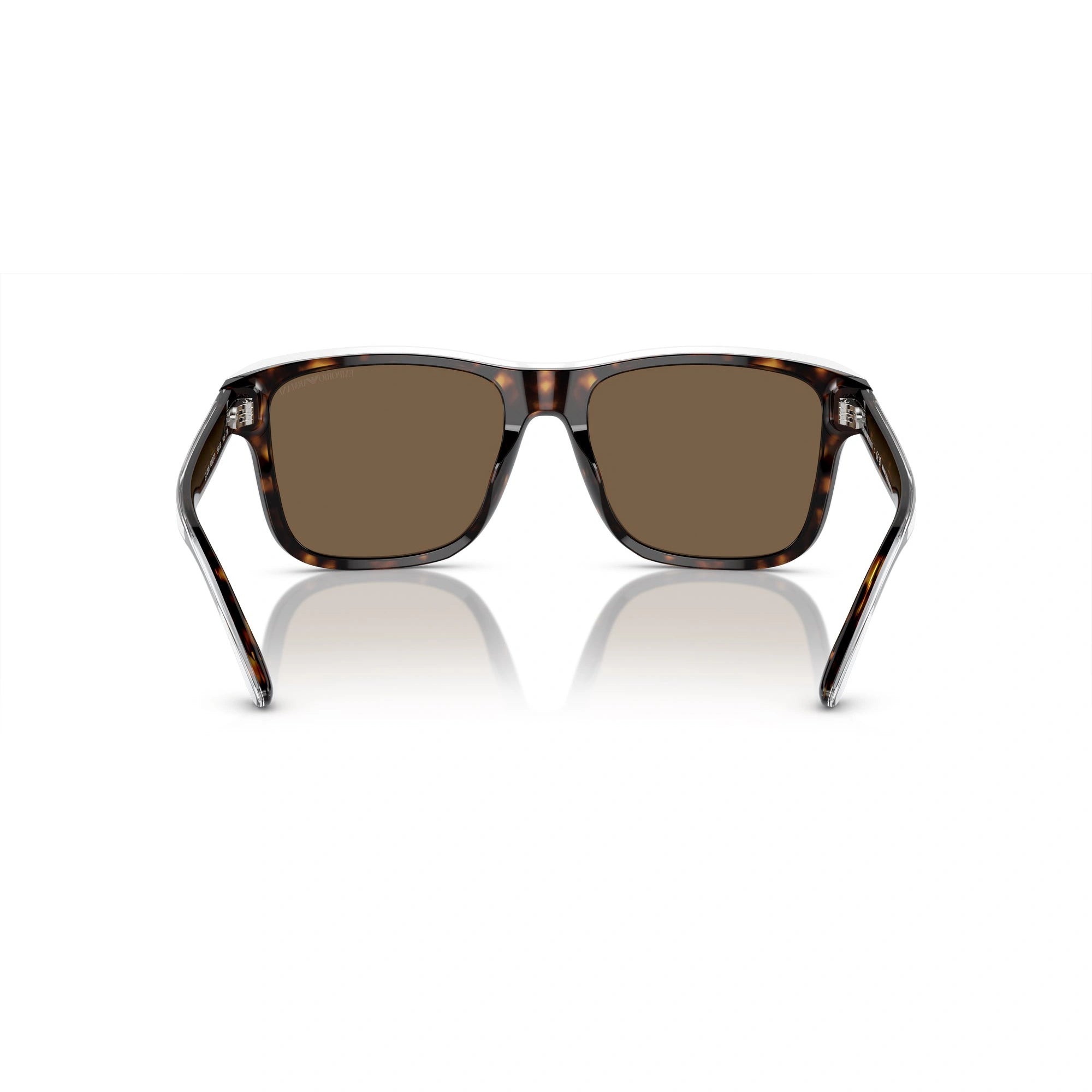 EMPORIO ARMANI EA 4208 - 605273 AVANA LUCIDA/TOP CRISTALLO | OCCHIALE DA SOLE UOMO | CALIBRO 56