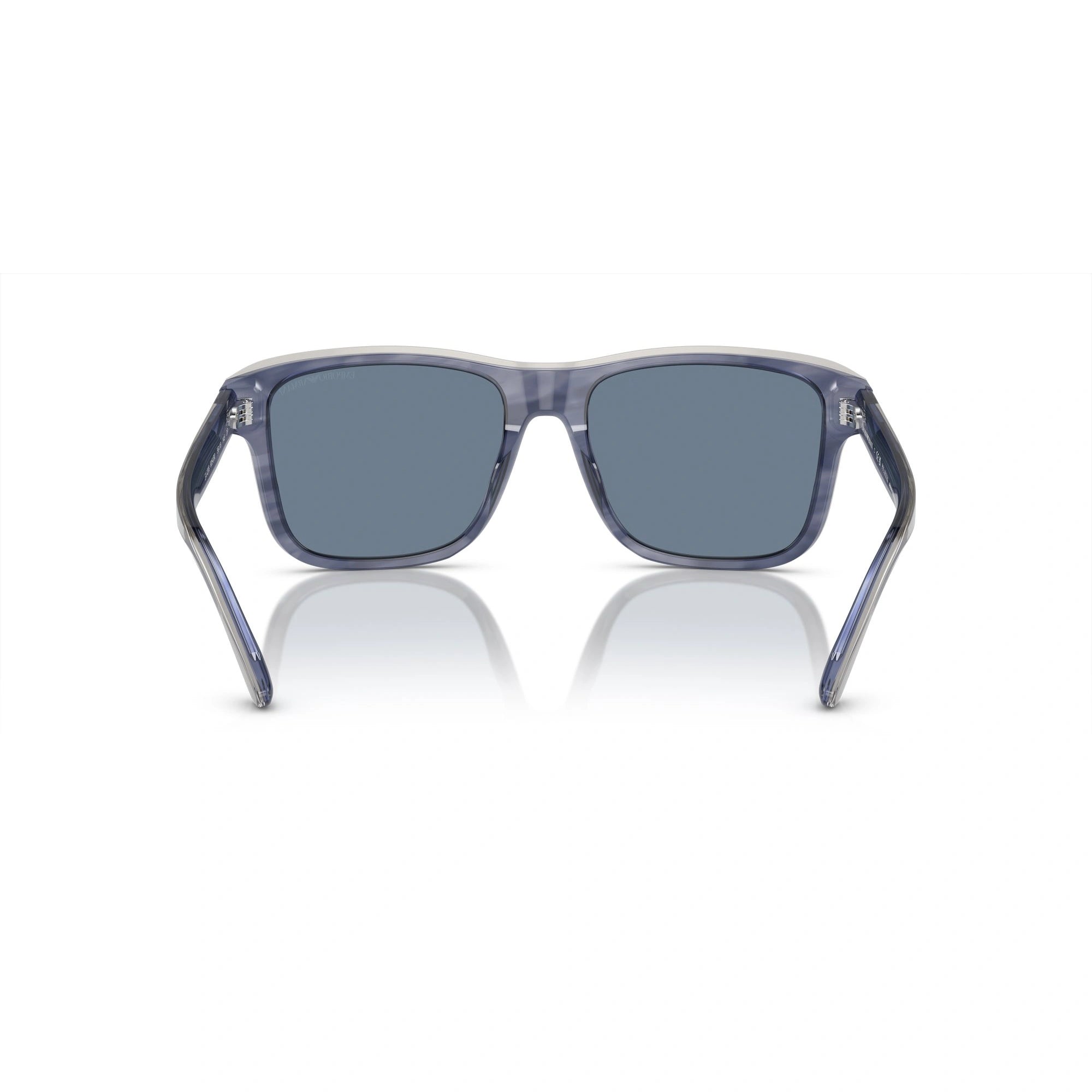 EMPORIO ARMANI EA 4208 - 605480 BLU LUCIDO/FUMO SUPERIORE | OCCHIALE DA SOLE UOMO | CALIBRO 56