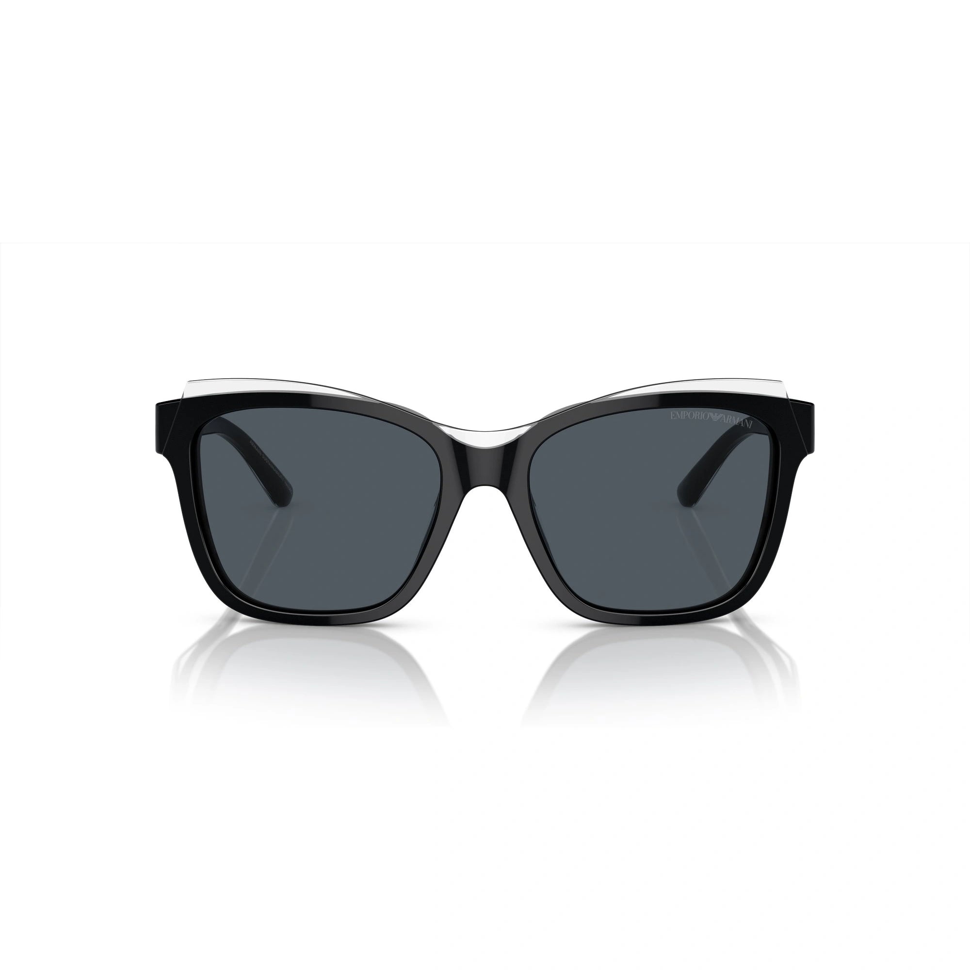 EMPORIO ARMANI EA 4209 - 605187 NERO LUCIDO/TOP CRISTALLO | OCCHIALE DA SOLE DONNA | CALIBRO 54