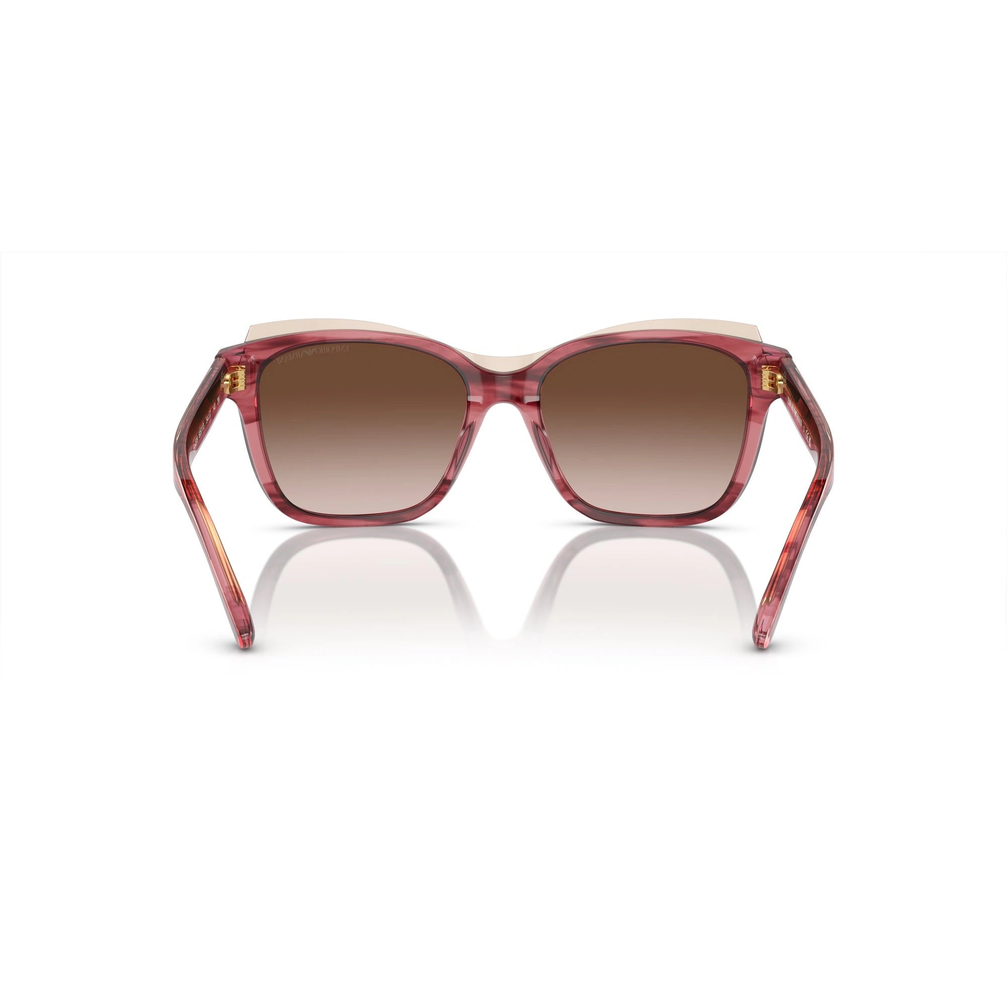 EMPORIO ARMANI EA 4209 - 605713 BORDEAUX LUCIDO/TOP MARRONE CHIARO | OCCHIALE DA SOLE DONNA | CALIBRO 54