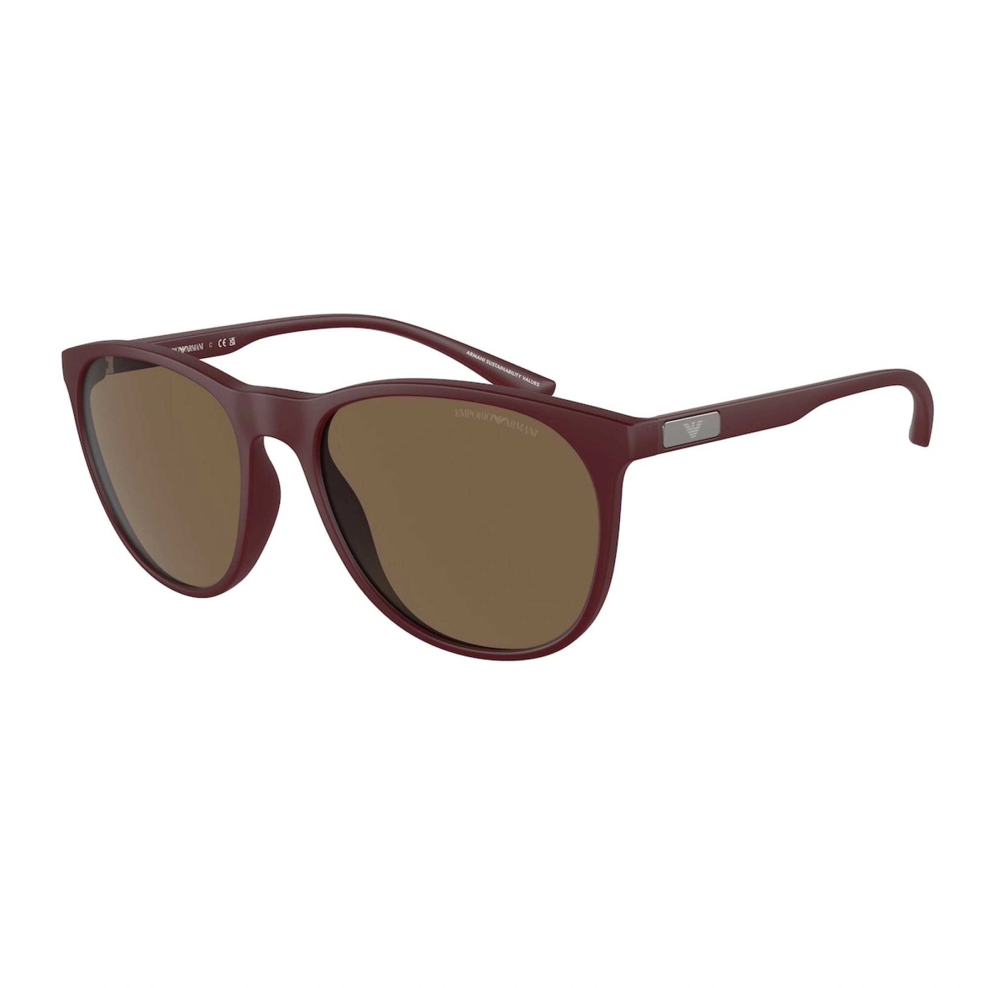 EMPORIO ARMANI EA 4210 - 526173 BORDEAUX OPACO | OCCHIALE DA SOLE UOMO | CALIBRO 56