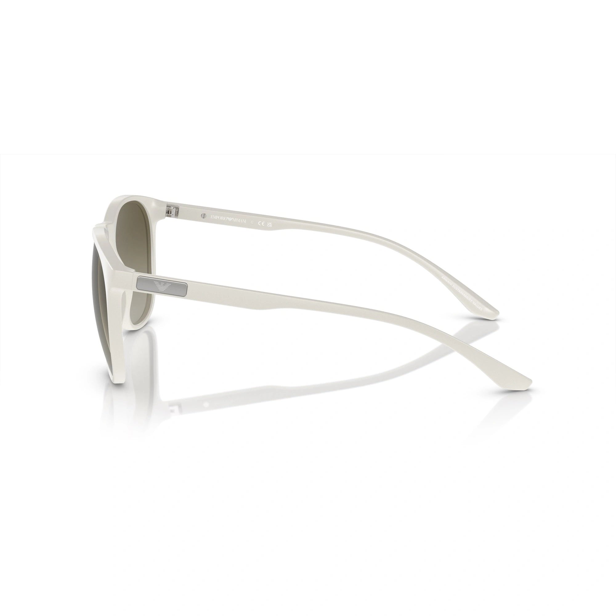 EMPORIO ARMANI EA 4210 - 53448E BIANCO OPACO | OCCHIALE DA SOLE UOMO | CALIBRO 56