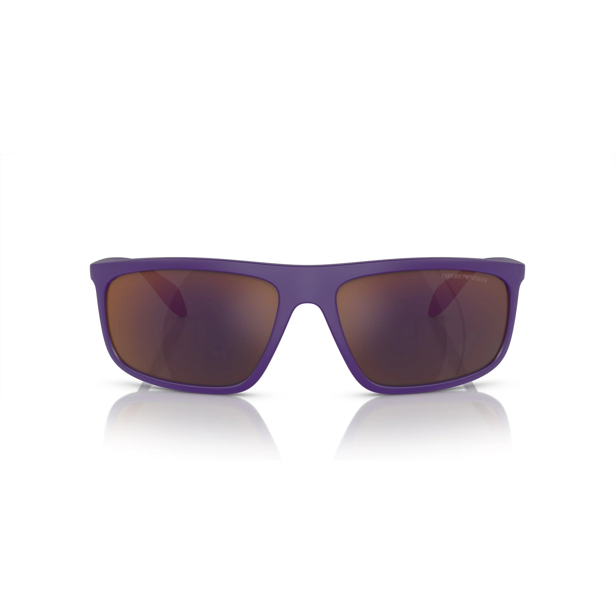 EMPORIO ARMANI EA 4212U - 52466Q VIOLA OPACO/NERO GOMMA | OCCHIALE DA SOLE UOMO | CALIBRO 64