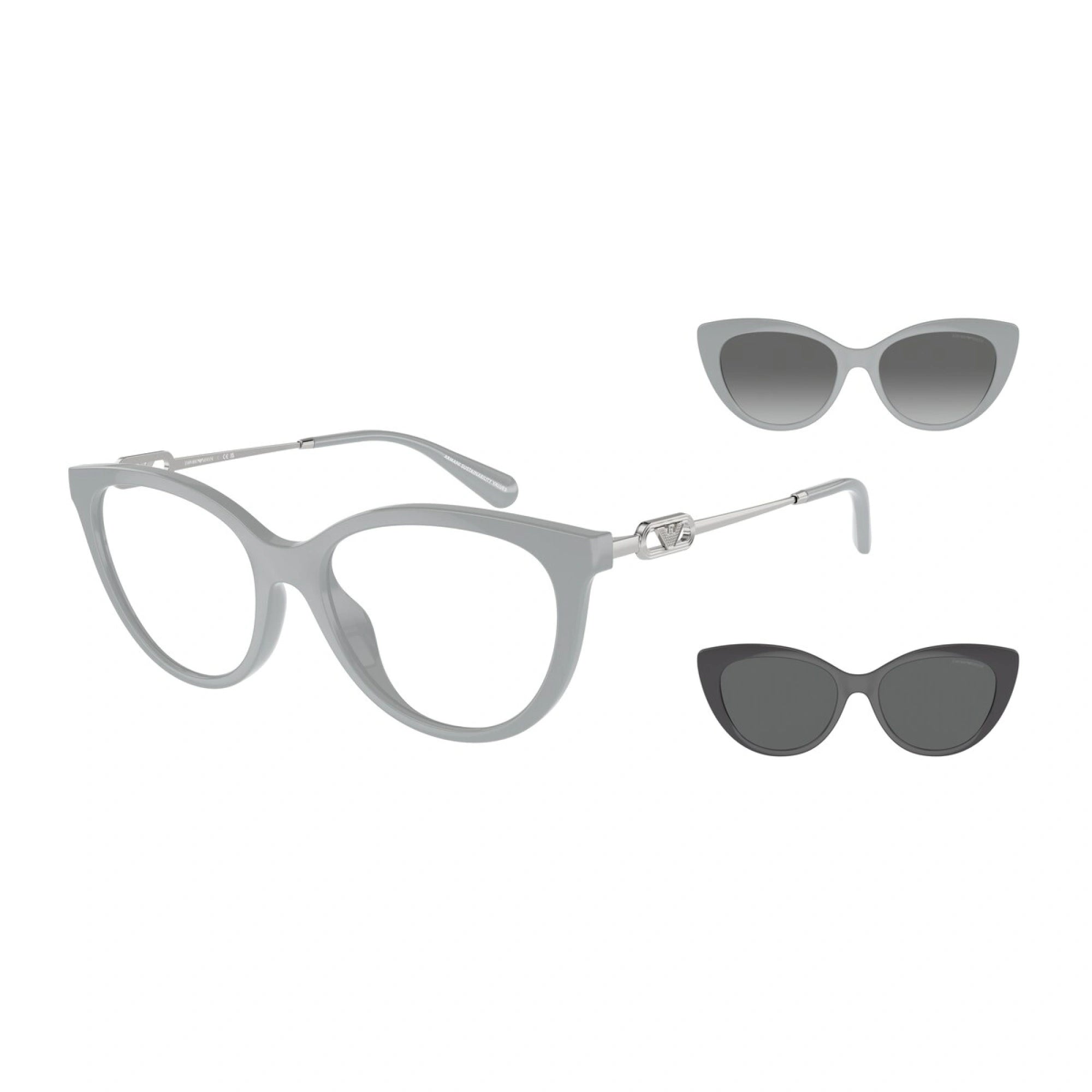 EMPORIO ARMANI EA 4213U - 51971W GRIGIO LUCIDO | OCCHIALE DA SOLE DONNA | CALIBRO 53