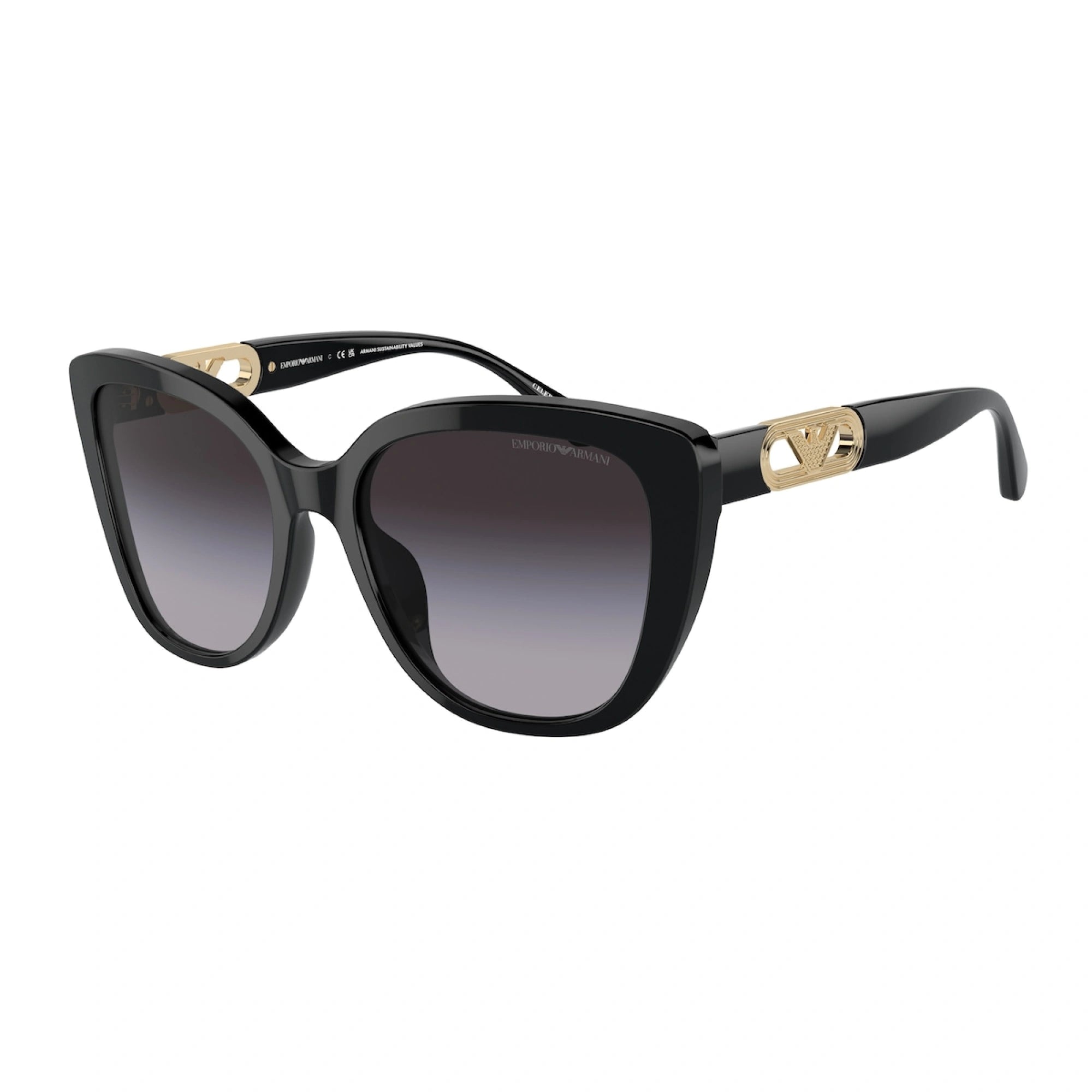 EMPORIO ARMANI EA 4214U - 53788G NERO LUCIDO | OCCHIALE DA SOLE DONNA | CALIBRO 54