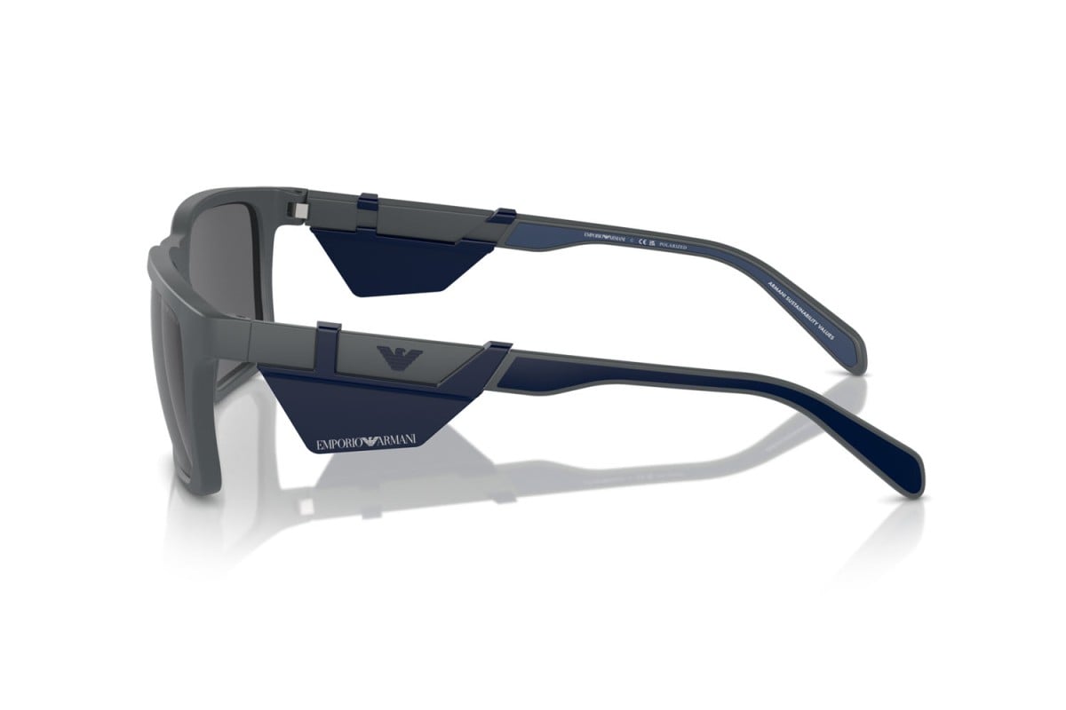 OCCHIALE DA SOLE UOMO | EMPORIO ARMANI  EA 4219 - 610387 GRIGIO SCURO OPACO - CALIBRO 57