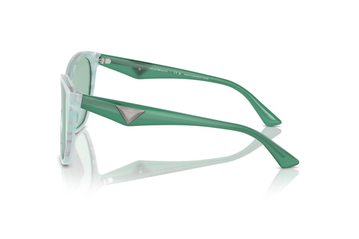 OCCHIALE DA SOLE DONNA | EMPORIO ARMANI EA 4222U - 611271 VERDE STRIATO LUCIDO - CALIBRO 56