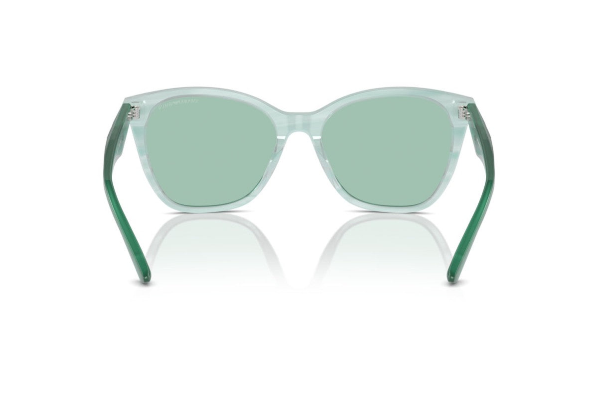 OCCHIALE DA SOLE DONNA | EMPORIO ARMANI EA 4222U - 611271 VERDE STRIATO LUCIDO - CALIBRO 56