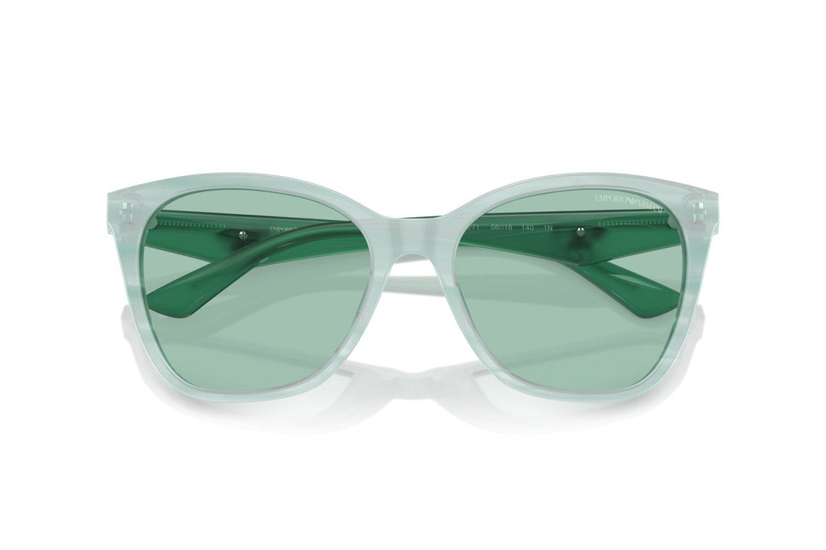 OCCHIALE DA SOLE DONNA | EMPORIO ARMANI EA 4222U - 611271 VERDE STRIATO LUCIDO - CALIBRO 56