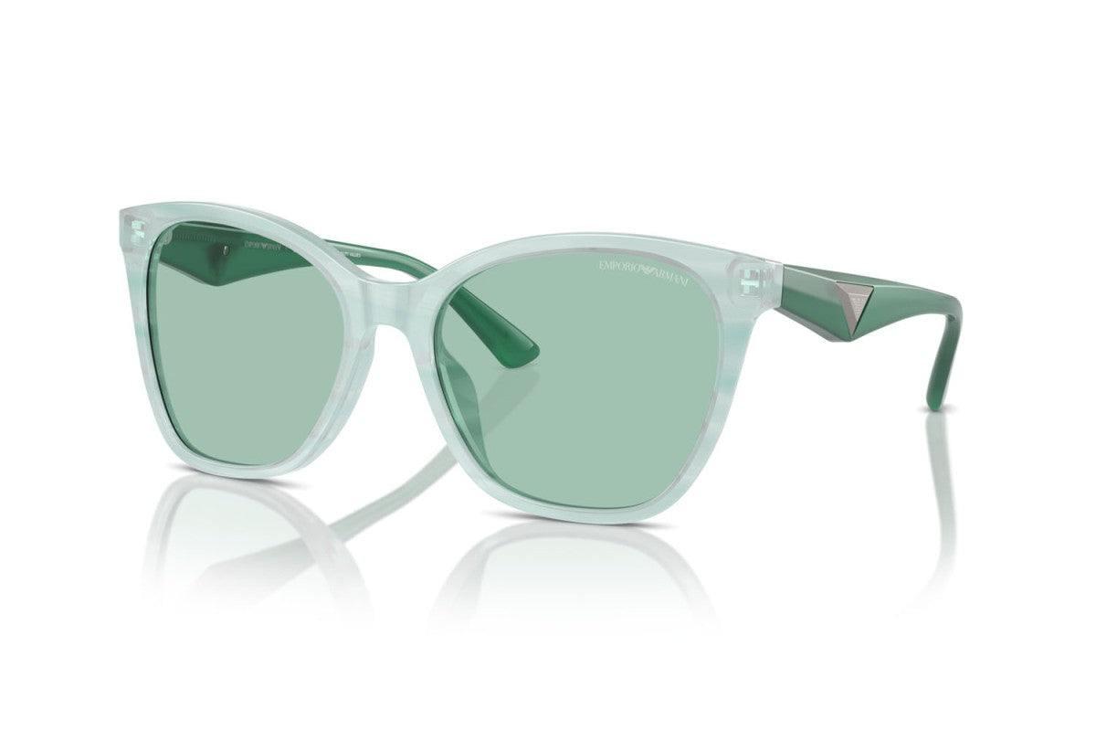 OCCHIALE DA SOLE DONNA | EMPORIO ARMANI EA 4222U - 611271 VERDE STRIATO LUCIDO - CALIBRO 56