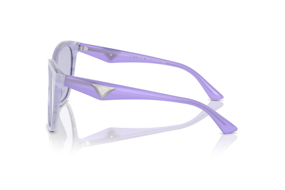 OCCHIALE DA SOLE DONNA | EMPORIO ARMANI EA 4222U - 61131A LILLA STRIATO LUCIDO - CALIBRO 56