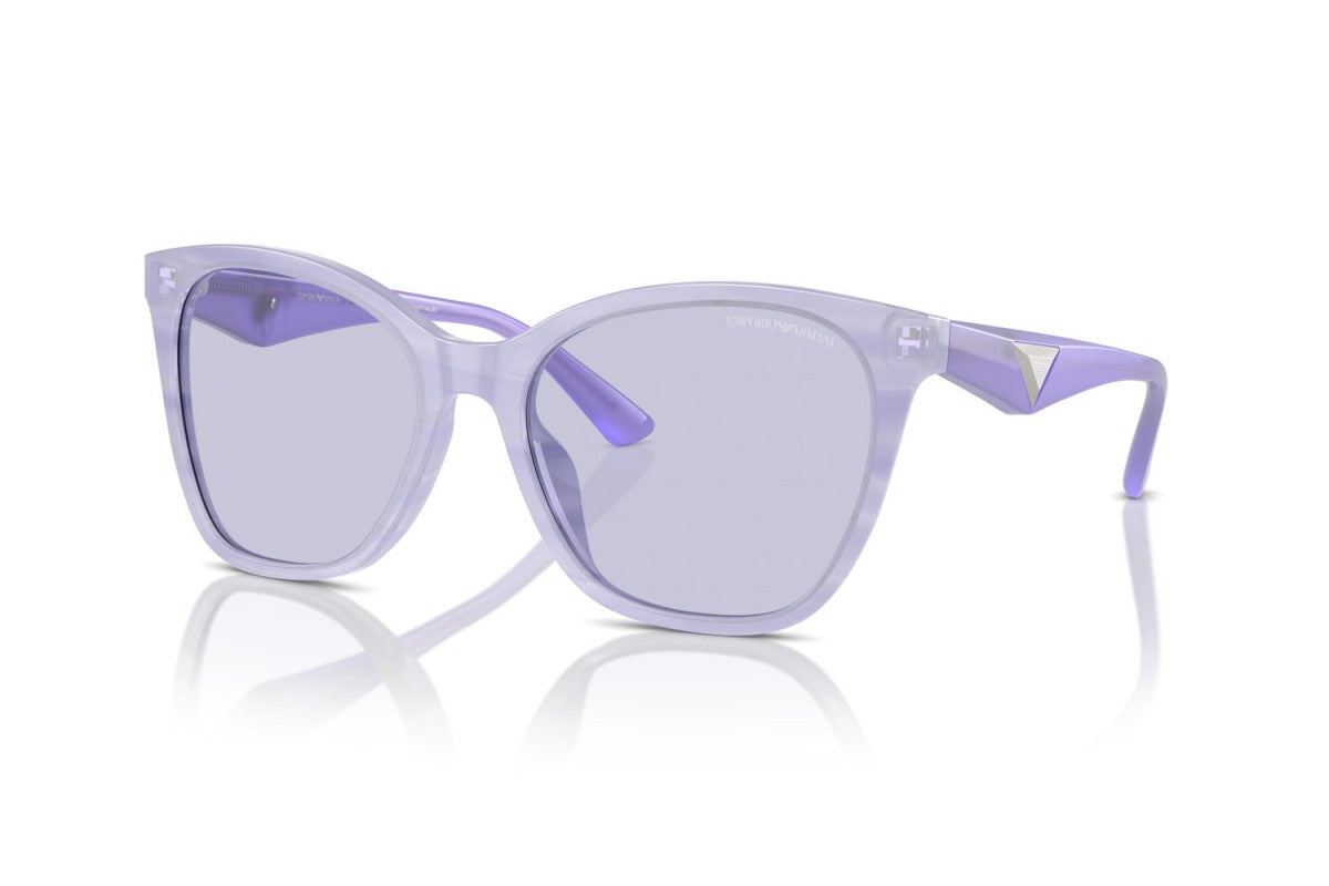 OCCHIALE DA SOLE DONNA | EMPORIO ARMANI EA 4222U - 61131A LILLA STRIATO LUCIDO - CALIBRO 56
