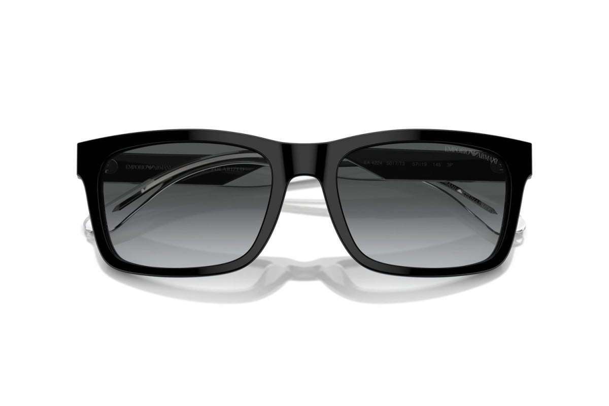 OCCHIALE DA SOLE UOMO | EMPORIO ARMANI  EA 4224 - 5017T3 NERO LUCIDO - CALIBRO 57