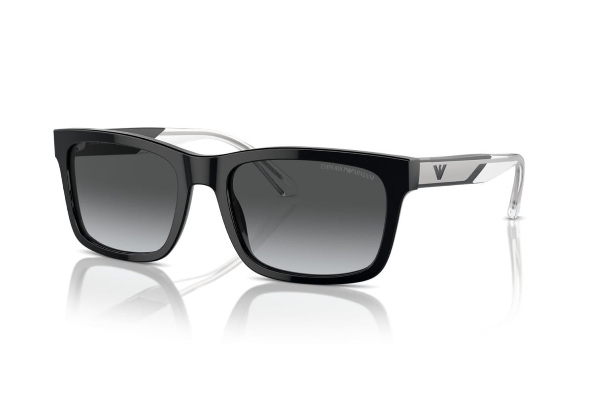 OCCHIALE DA SOLE UOMO | EMPORIO ARMANI  EA 4224 - 5017T3 NERO LUCIDO - CALIBRO 57