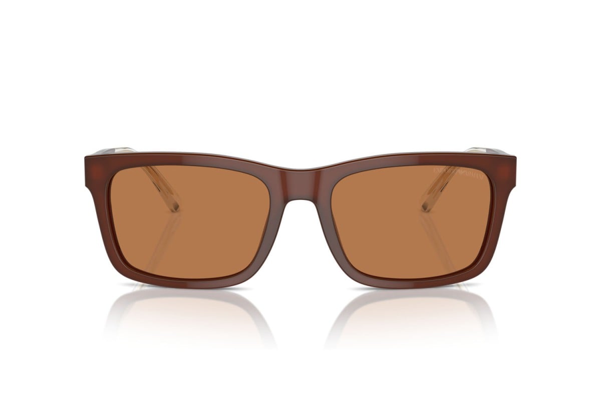 OCCHIALE DA SOLE UOMO | EMPORIO ARMANI EA 4224 - 609573 MARRONE OPALINO LUCIDO - CALIBRO 57