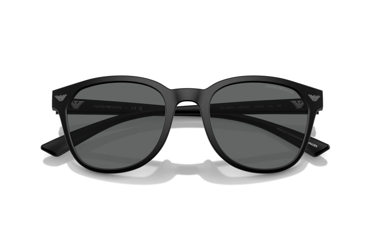 OCCHIALE DA SOLE UOMO | EMPORIO ARMANI EA 4225U - 500187 NERO OPACO - CALIBRO 53