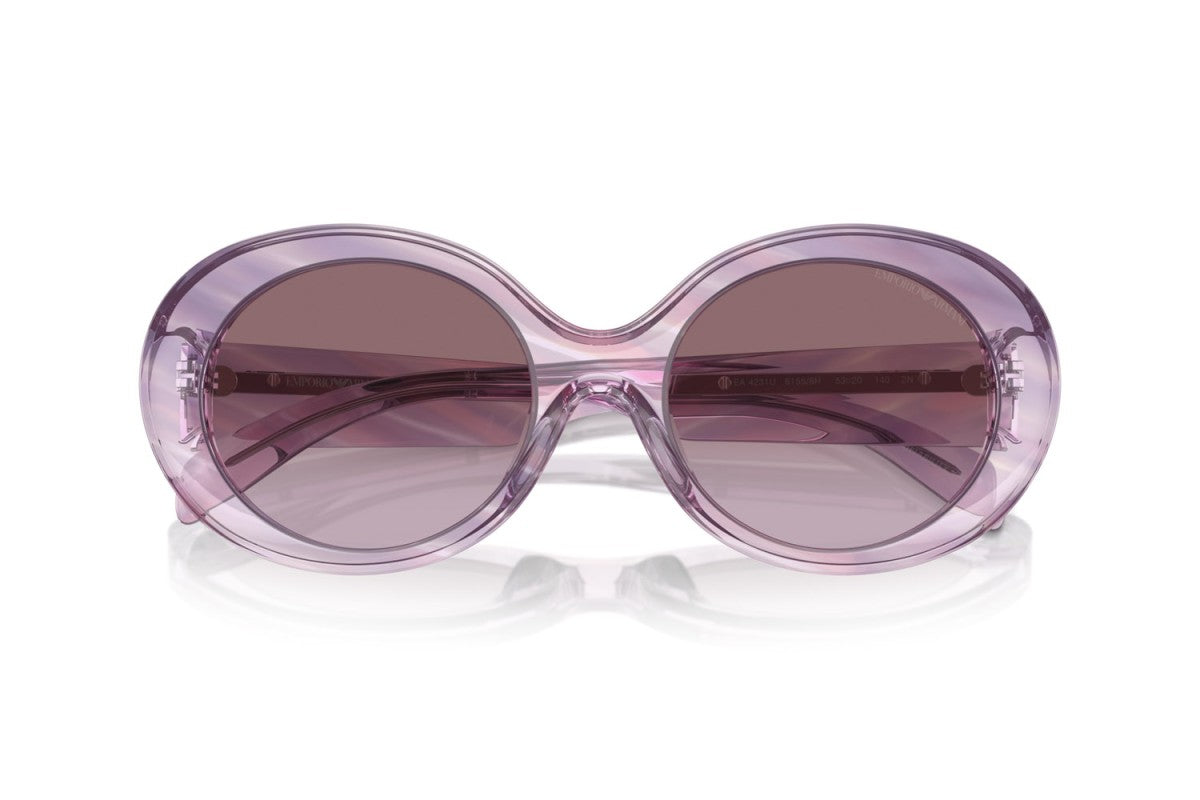 OCCHIALE DA SOLE DONNA | EMPORIO ARMANI EA 4231U - 61558H ROSA STRIATO - CALIBRO 53