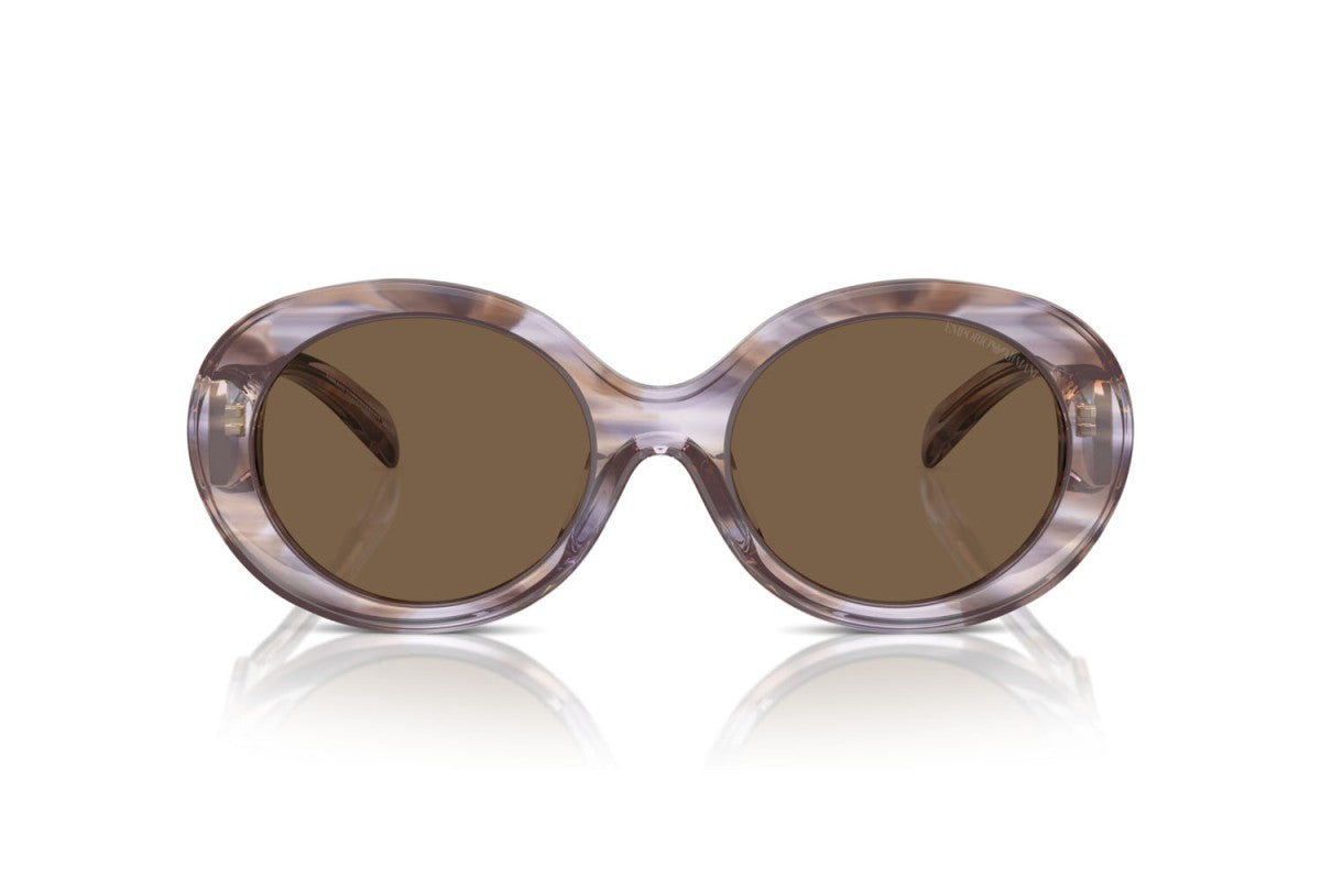 OCCHIALE DA SOLE DONNA | EMPORIO ARMANI EA 4231U - 615673 MARRONE STRIATO - CALIBRO 53