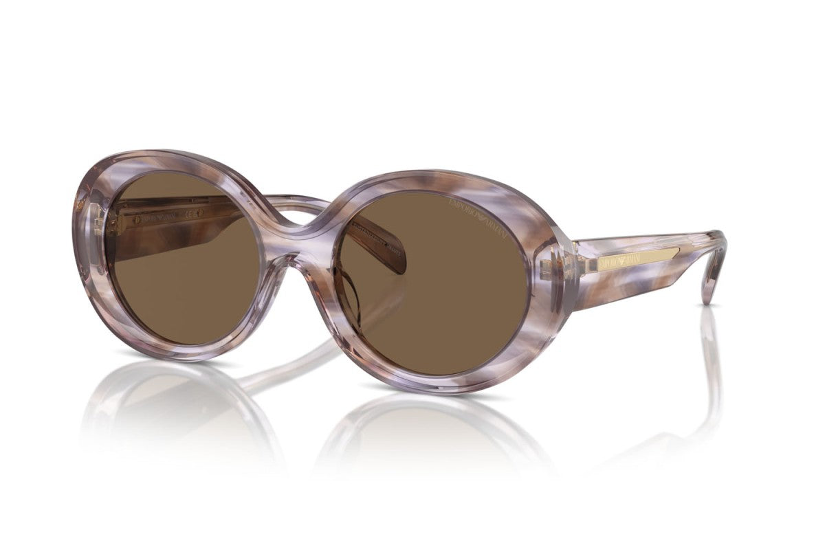 OCCHIALE DA SOLE DONNA | EMPORIO ARMANI EA 4231U - 615673 MARRONE STRIATO - CALIBRO 53