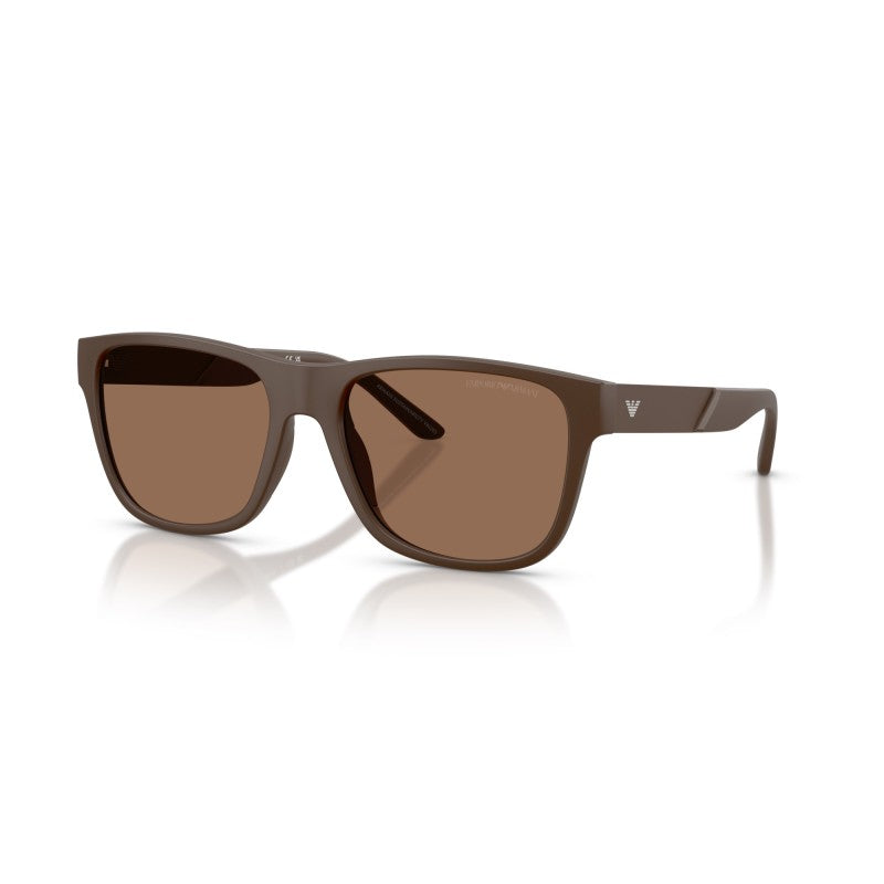 OCCHIALE DA SOLE UOMO | EMPORIO ARMANI EA 4243 - 624373 MARRONE OPACO - CALIBRO 56
