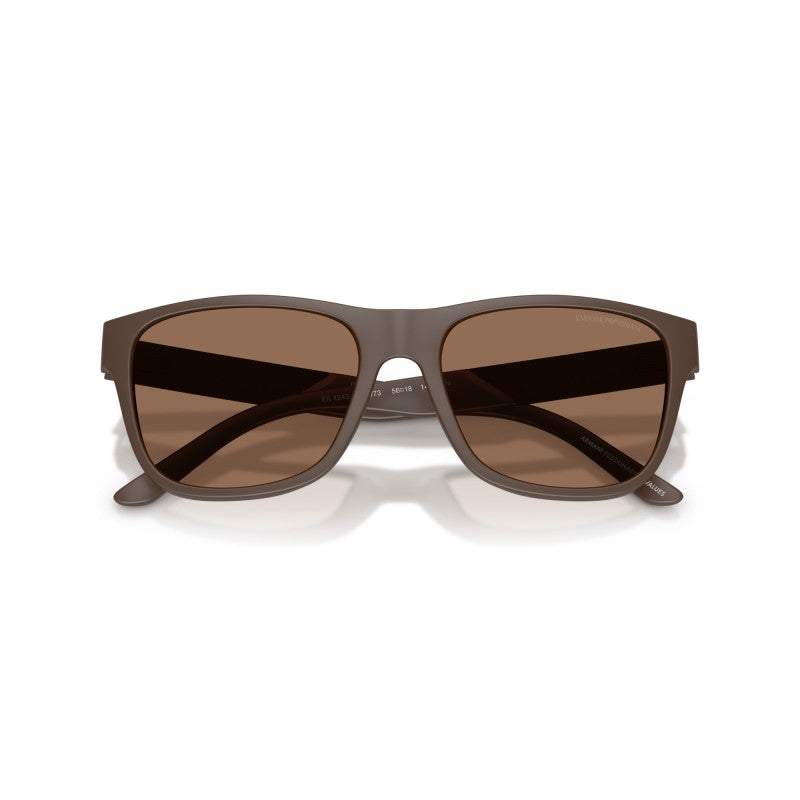 OCCHIALE DA SOLE UOMO | EMPORIO ARMANI EA 4243 - 624373 MARRONE OPACO - CALIBRO 56