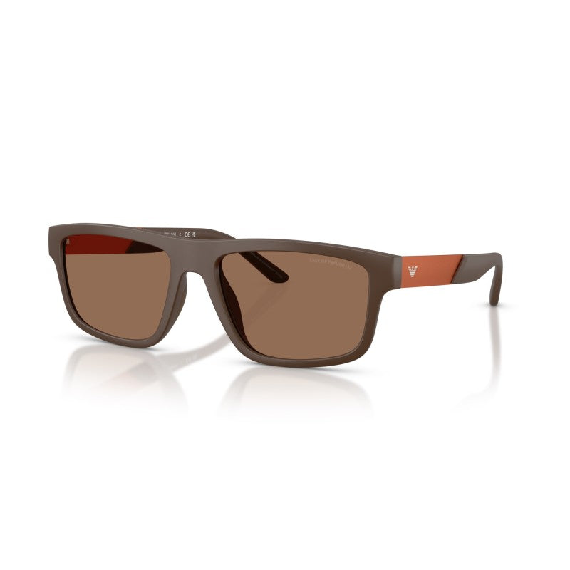 OCCHIALE DA SOLE UOMO | EMPORIO ARMANI EA 4244U - 624373 MARRONE OPACO - CALIBRO 57