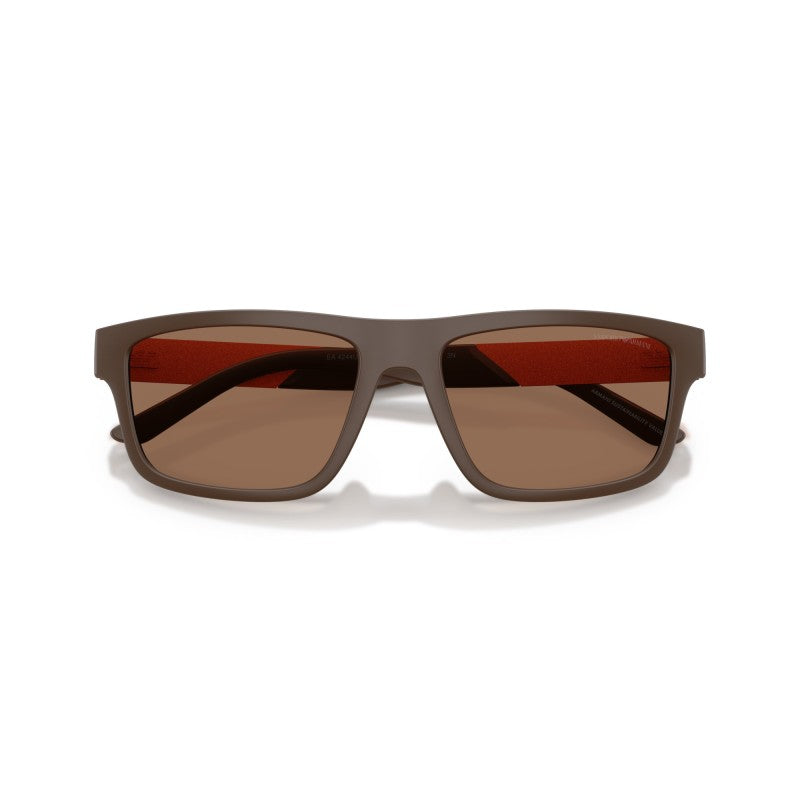 OCCHIALE DA SOLE UOMO | EMPORIO ARMANI EA 4244U - 624373 MARRONE OPACO - CALIBRO 57