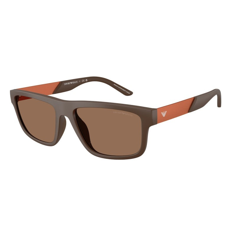 OCCHIALE DA SOLE UOMO | EMPORIO ARMANI EA 4244U - 624373 MARRONE OPACO - CALIBRO 57