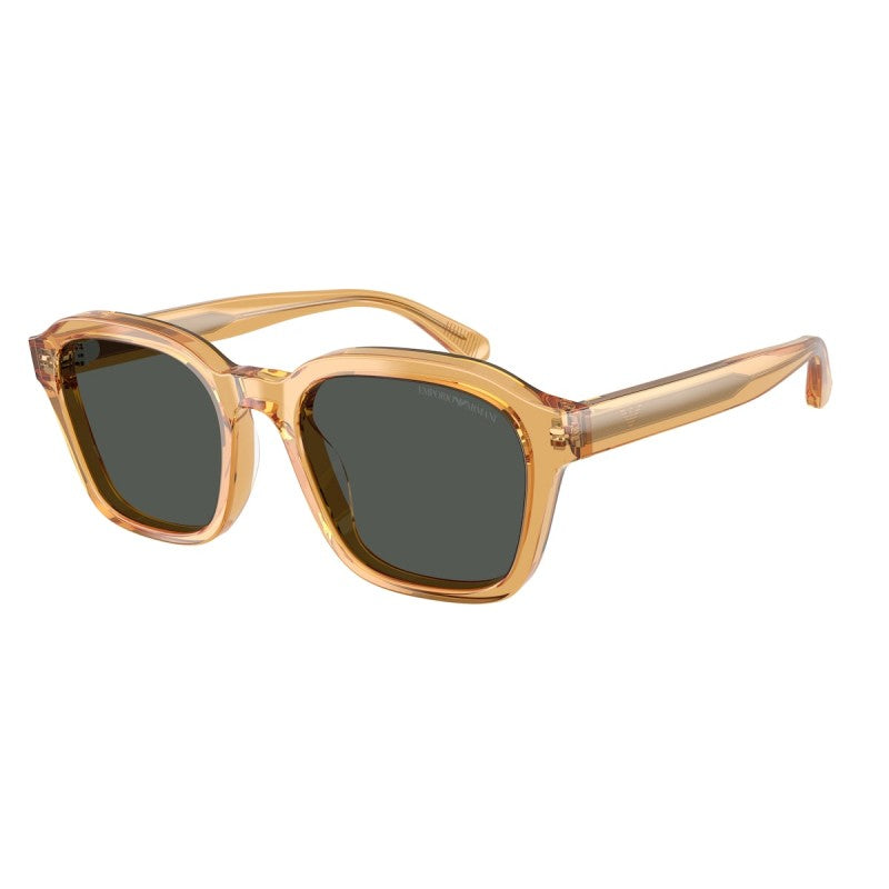OCCHIALE DA SOLE UOMO | EMPORIO ARMANI EA 4245U - 624687 GIALLO TRASPARENTE LUCIDO - CALIBRO 54