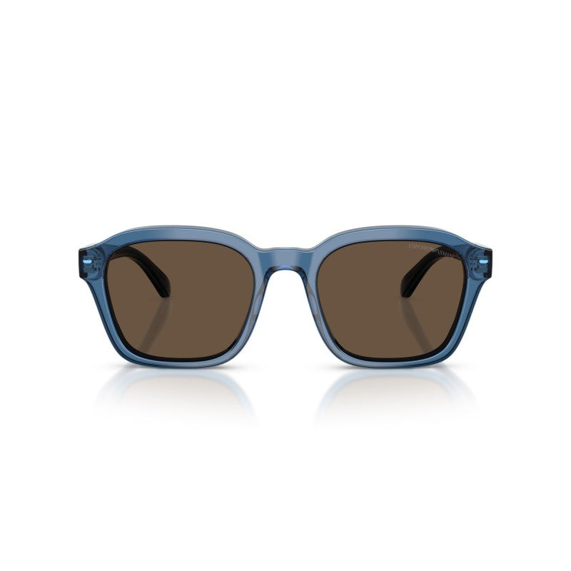 OCCHIALE DA SOLE UOMO | EMPORIO ARMANI EA 4245U - 624787 BLU TRASPARENTE LUCIDO - CALIBRO 54