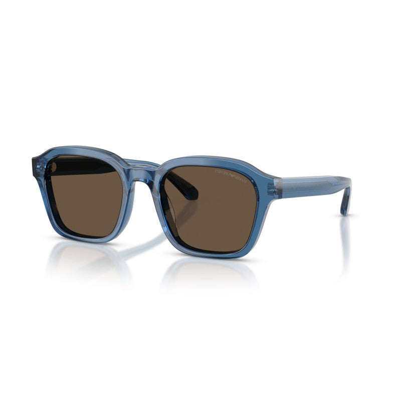 OCCHIALE DA SOLE UOMO | EMPORIO ARMANI EA 4245U - 624787 BLU TRASPARENTE LUCIDO - CALIBRO 54