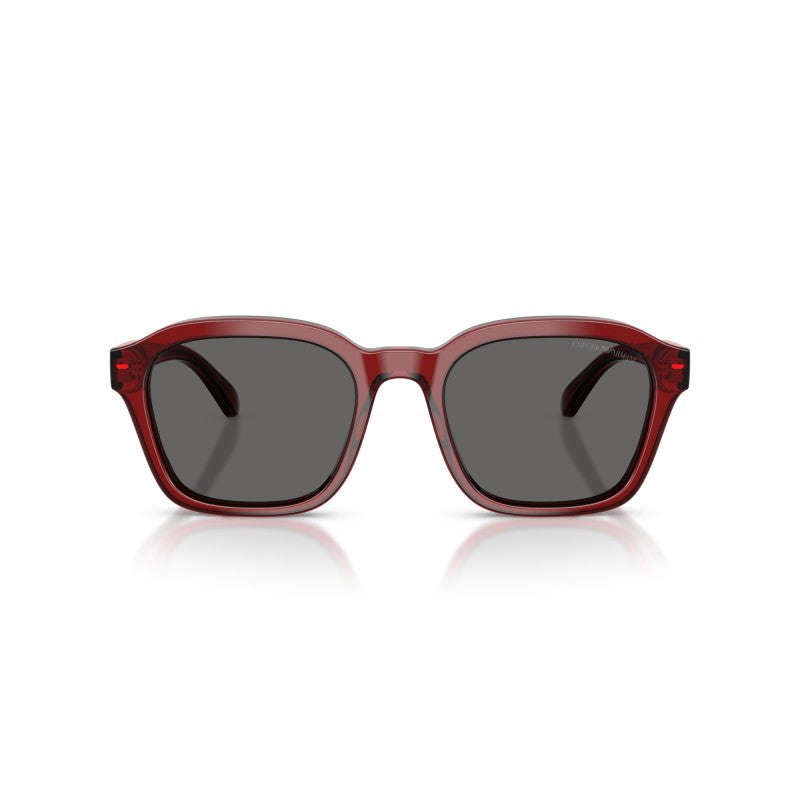 OCCHIALE DA SOLE UOMO | EMPORIO ARMANI EA 4245U - 624887 ROSSO TRASPARENTE LUCIDO - CALIBRO 54