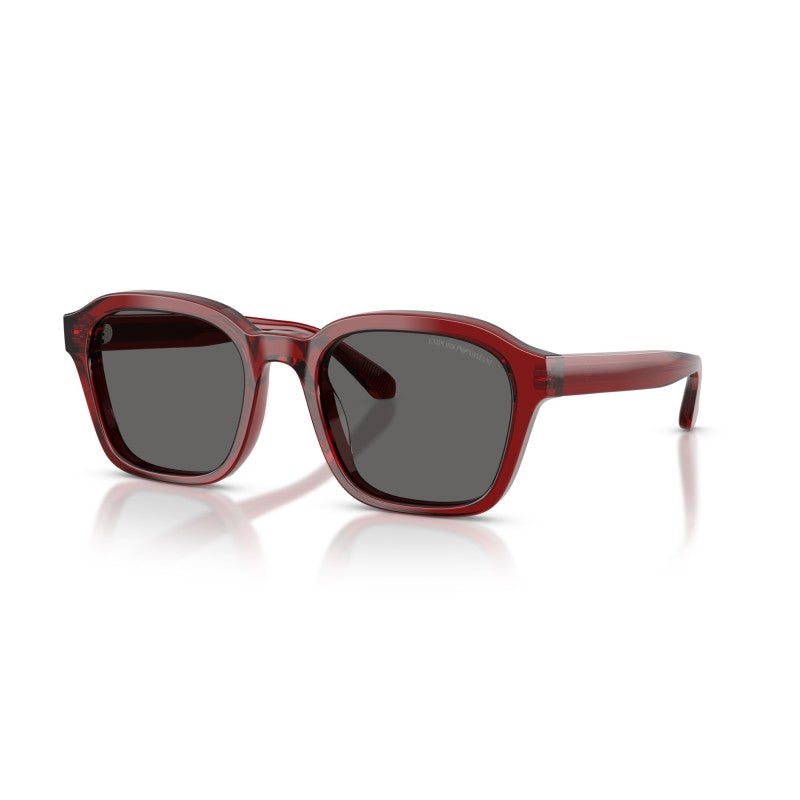 OCCHIALE DA SOLE UOMO | EMPORIO ARMANI EA 4245U - 624887 ROSSO TRASPARENTE LUCIDO - CALIBRO 54
