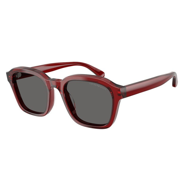 OCCHIALE DA SOLE UOMO | EMPORIO ARMANI EA 4245U - 624887 ROSSO TRASPARENTE LUCIDO - CALIBRO 54