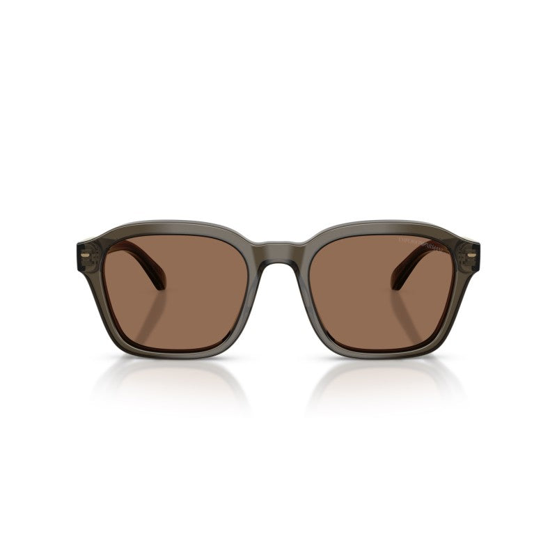 OCCHIALE DA SOLE UOMO | EMPORIO ARMANI EA 4245U - 624973 GRIGIO TRASPARENTE LUCIDO - CALIBRO 54