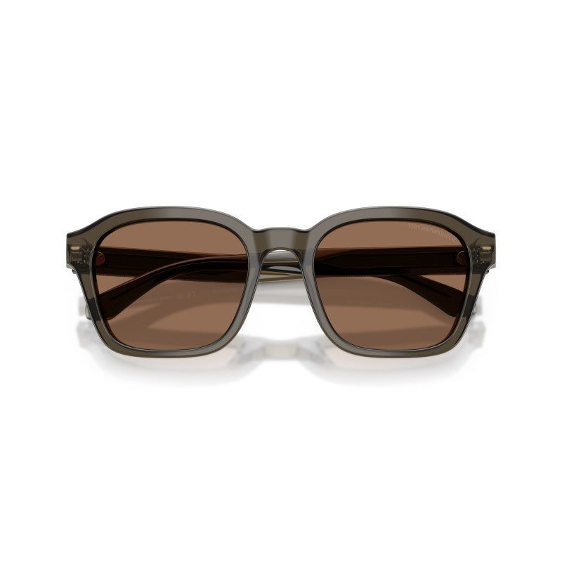 OCCHIALE DA SOLE UOMO | EMPORIO ARMANI EA 4245U - 624973 GRIGIO TRASPARENTE LUCIDO - CALIBRO 54