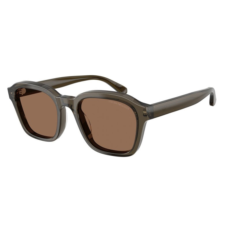 OCCHIALE DA SOLE UOMO | EMPORIO ARMANI EA 4245U - 624973 GRIGIO TRASPARENTE LUCIDO - CALIBRO 54