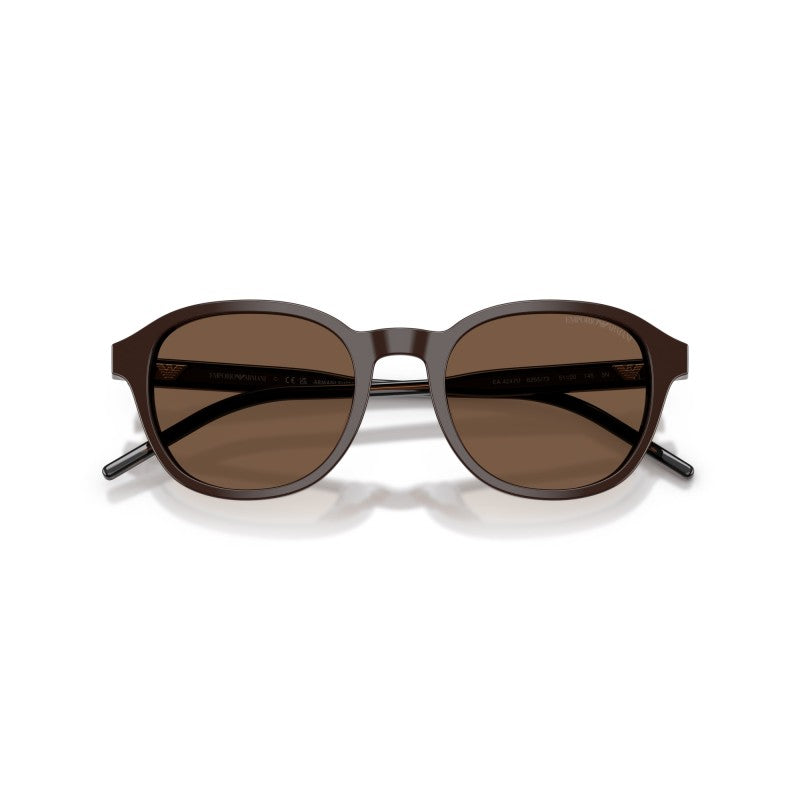 OCCHIALE DA SOLE UOMO | EMPORIO ARMANI EA 4247U - 625573 MARRONE LUCIDO - CALIBRO 51