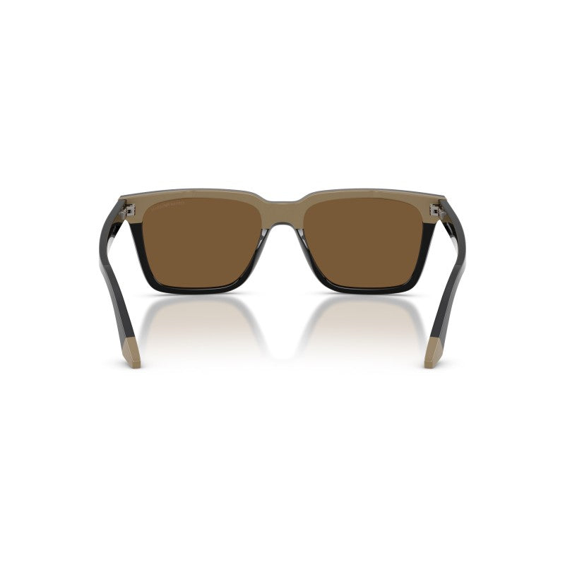 OCCHIALE DA SOLE UOMO | EMPORIO ARMANI EA 4260 - 631373 NERO/BEIGE - CALIBRO 55