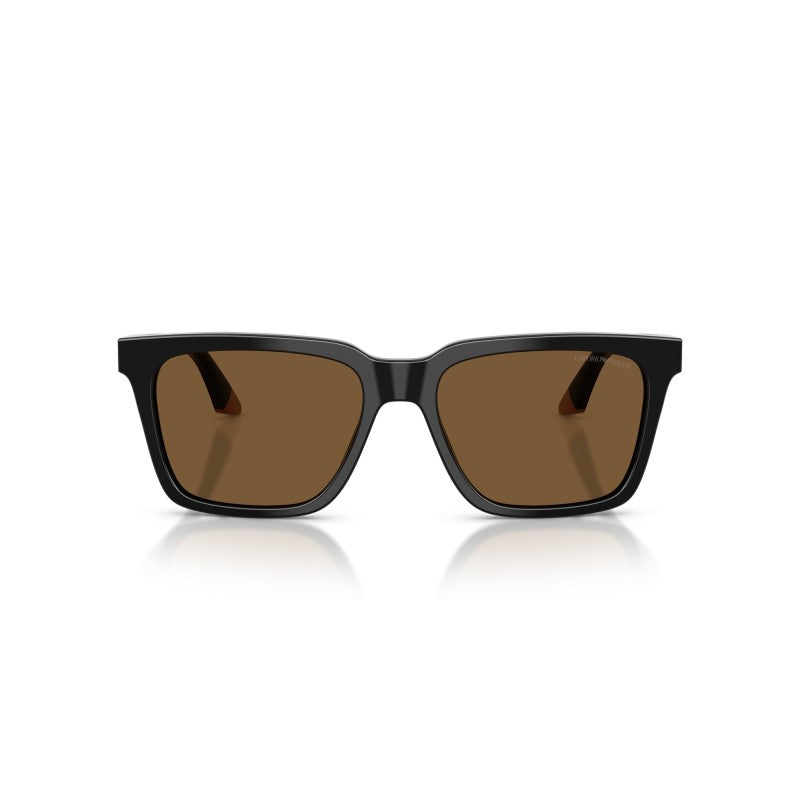 OCCHIALE DA SOLE UOMO | EMPORIO ARMANI EA 4260 - 631373 NERO/BEIGE - CALIBRO 55