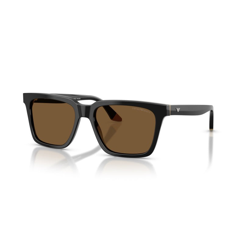 OCCHIALE DA SOLE UOMO | EMPORIO ARMANI EA 4260 - 631373 NERO/BEIGE - CALIBRO 55